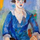 André Lanskoy. Portrait of Uhde in bleu dress, ca. 1929 Lam Lille metropole modern art museum